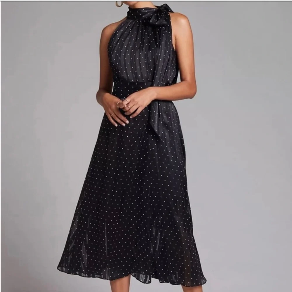 NWT Sachin + Babin for Anthro. Halter Neck Midi - Picture 3 of 5